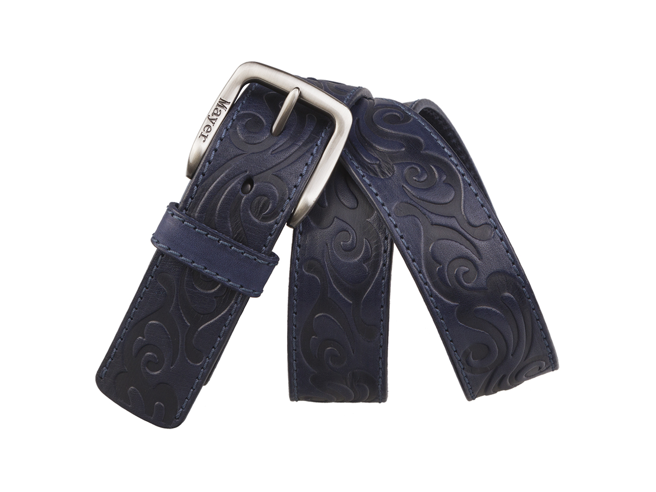Кожаный  мужской джинсовый ремень B40-919